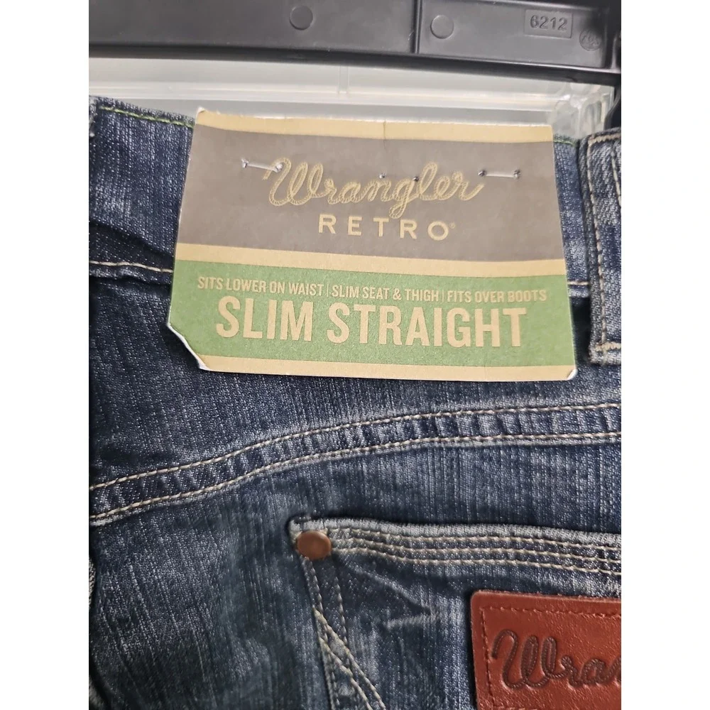 WRANGLER RETRO® MEN'S SLIM STRAIGHT FIT STRETCH JEANS 1088mwzjm  - NWT 40 X 32